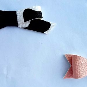 Cow and Blush Bow Set